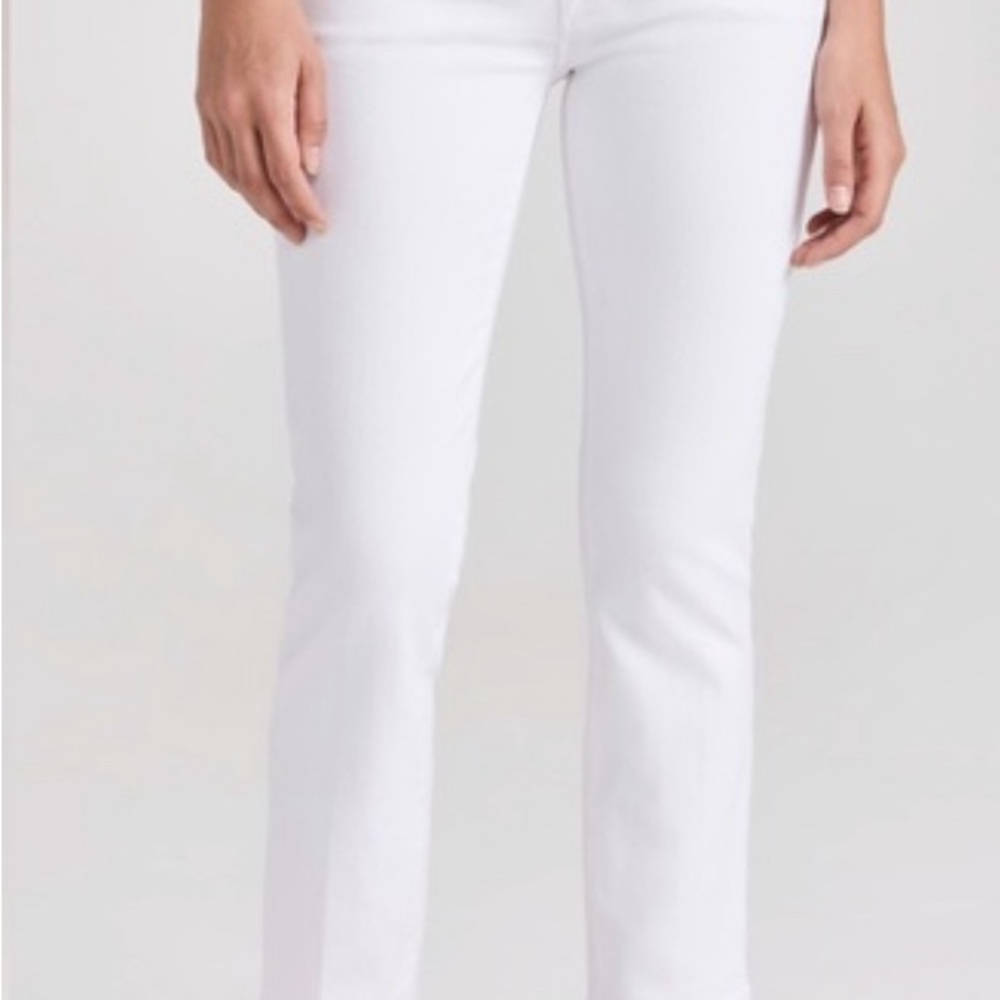 FRAME Le High Straight White Denim - Picture 5 of 5
